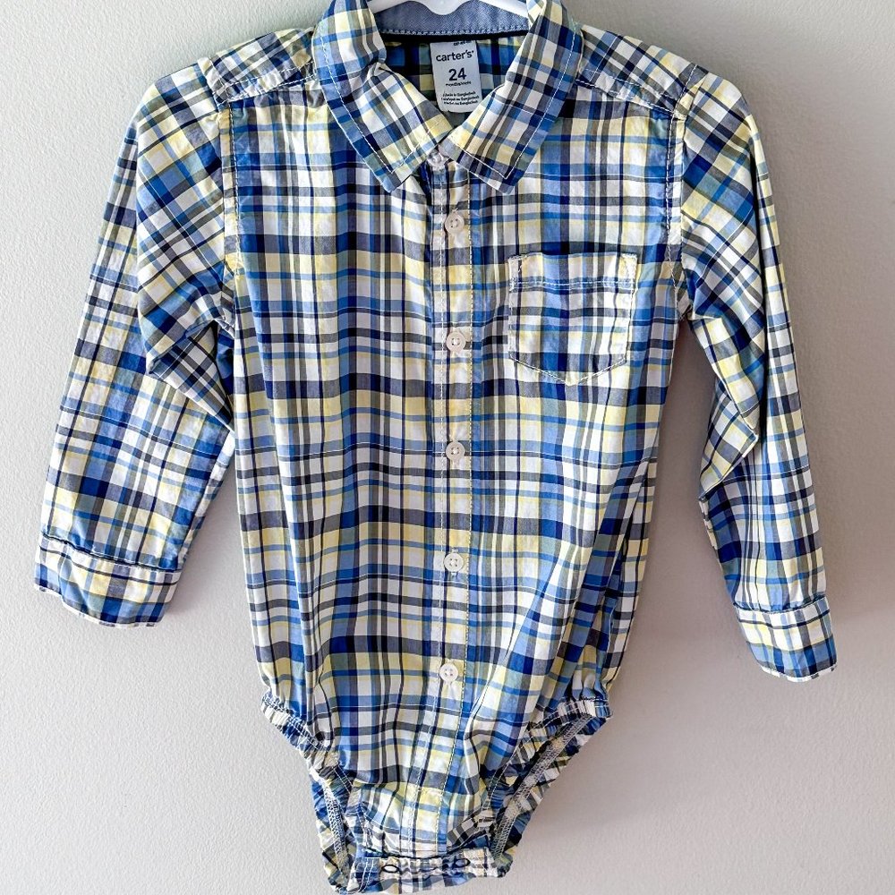 Carter's button down long sleeve bodysuit
